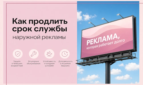 Как продлить срок службы наружной рекламы в  Лабинске