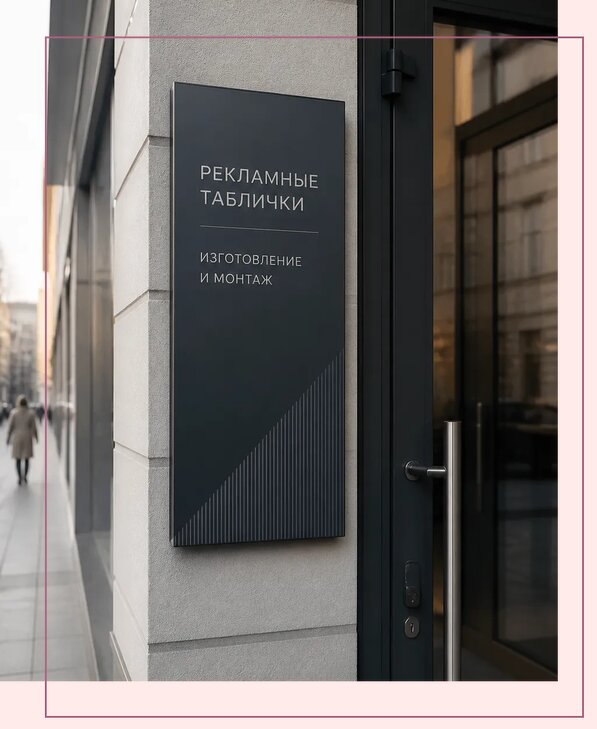Рекламные таблички в Лабинске по цене от 4826 р. | Аванза-Лбк