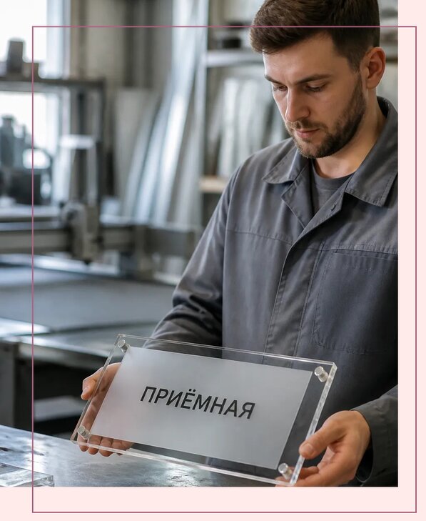 Таблички из оргстекла на заказ в Лабинске от 4182 р. | Аванза-Лбк